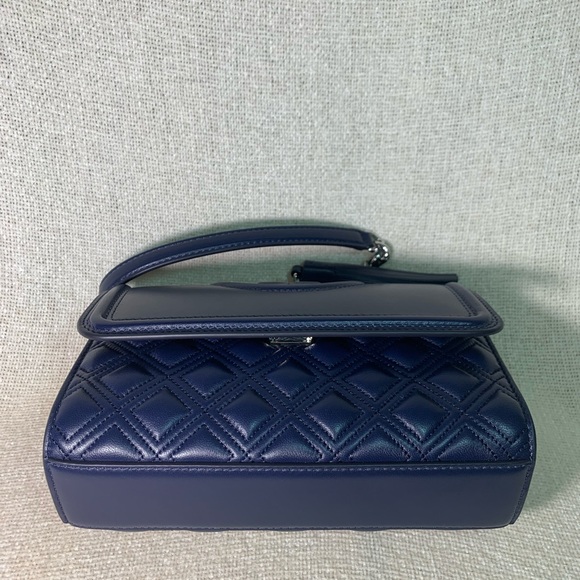NEW Tory Burch Fleming Royal Navy Small Convertible Crossbody Bag/Shoulder Bag - Picture 7 of 16